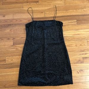 Leopard velvet dress